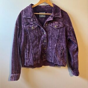 Purple velvet/corduroy jacket
